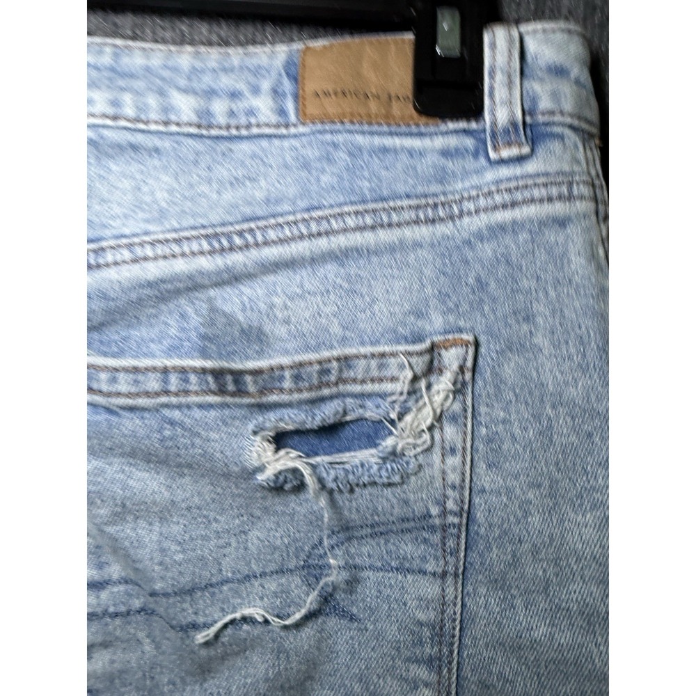 American Eagle Jeans Distressed Ripped Holes Women's SZ 12 Regular - Picture 11 of 11